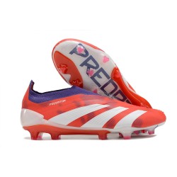 Zapatillas adidas Predator Elite Sin Cordone FG Rojo Blanco