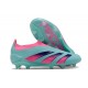 Zapatillas adidas Predator Elite Sin Cordone FG Azul Rosa