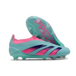 Zapatillas adidas Predator Elite Sin Cordone FG Azul Rosa