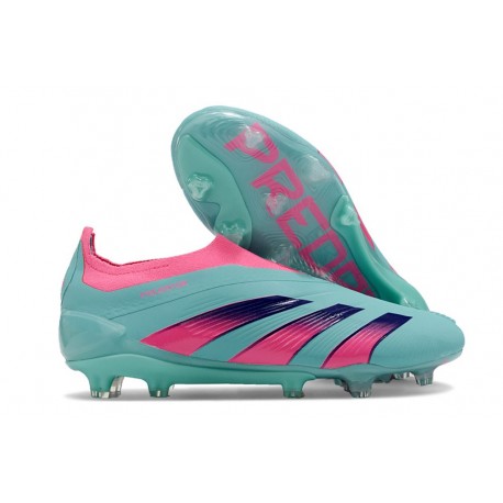 Zapatillas adidas Predator Elite Sin Cordone FG Azul Rosa