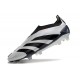 Zapatillas adidas Predator Elite Sin Cordone FG Plata Negro