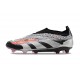 Zapatillas adidas Predator Elite Sin Cordone FG Plata Negro Rojo