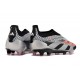 Zapatillas adidas Predator Elite Sin Cordone FG Plata Negro Rojo