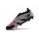 Zapatillas adidas Predator Elite Sin Cordone FG Plata Negro Rojo