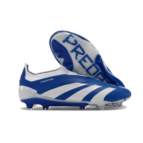 Zapatillas adidas Predator Elite Sin Cordone FG Azul Blanco