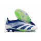 Zapatillas adidas Predator Elite Sin Cordone FG Azul Blanco Verde