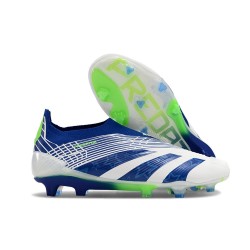 Zapatillas adidas Predator Elite Sin Cordone FG Azul Blanco Verde