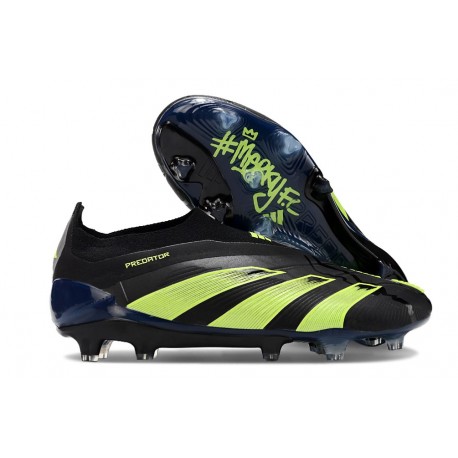 Zapatillas adidas Predator Elite Sin Cordone FG Negro Verde