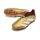 Zapatillas adidas Predator Elite Sin Cordone FG Dorado Met Blanco