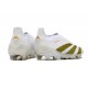 Zapatillas adidas Predator Elite Sin Cordone FG Ftwr Blanco Dorado Met
