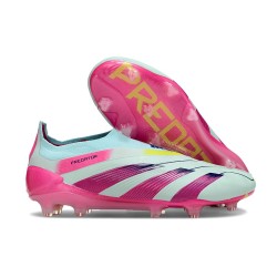 Zapatillas adidas Predator Elite Sin Cordone FG Casi Azul Rosa