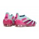 Zapatillas adidas Predator Elite Sin Cordone FG Casi Azul Rosa