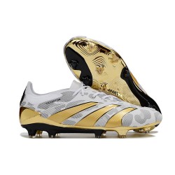 Nueva adidas Predator Elite L FG Dorado Blanco Gris