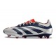 Nueva adidas Predator Elite L FG Plateado Negro Rojo