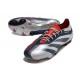 Nueva adidas Predator Elite L FG Plateado Negro Rojo