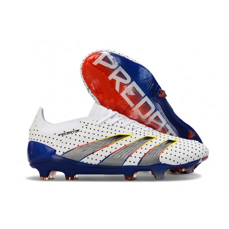 Nueva adidas Predator Elite L FG Blanco Gris Azul Rojo