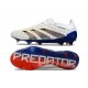 Nueva adidas Predator Elite L FG Blanco Gris Azul Rojo