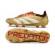 Nueva adidas Predator Elite L FG Dorado Blanco Rojo