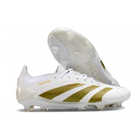 Nueva adidas Predator Elite L FG Blanco Dorado