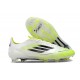 Botas de Futbol adidas F50 Elite FG Blanco Negro Amarillo