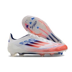 Botas de Futbol adidas F50 Elite FG Blanco Rojo Solar Azul Lúcido