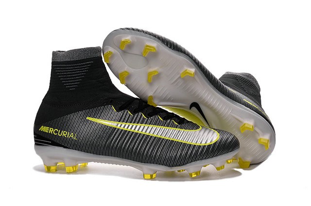 Nike Mercurial Superfly 5 FG ACC Zapatos Fùtbol - Negro Amarillo