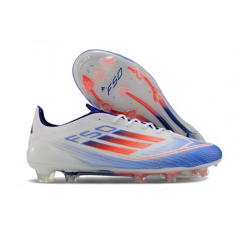 Botas de Futbol adidas F50 Elite FG Blanco Azul Rojo