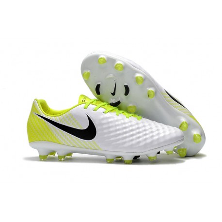 Nike Zapatos de Futbol Magista Opus 2 FG ACC - Blanco Amarillo