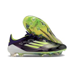 Botas de Futbol adidas F50 Elite FG Morado Unity Blanco Limón Lúcido