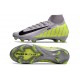 Nike Air Zoom Mercurial Superfly 10 Elite FG Gris Amarillo