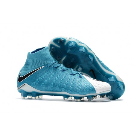 Nike Hypervenom Phantom 3 DF Fg - Zapatillas de fútbol Hombre - Azul Blanco