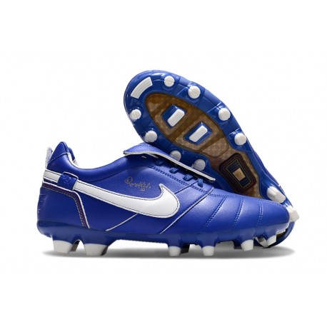 Botas Nike Tiempo Legend X Elite FG R10 Azul Blanco