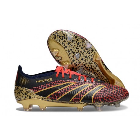 Nueva adidas Predator Elite L FG Rojo Oro Negro