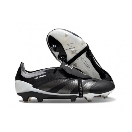 adidas Predator Elite Fold-over Tongue FG Negro Carbón