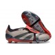 adidas Predator Elite Fold-over Tongue FG Platino Met Aurora Negro Carbón