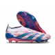 adidas Predator Elite Sin Cordone FG Ftwr Blanco Solar Azul Solar Rosa
