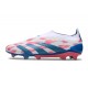 adidas Predator Elite Sin Cordone FG Ftwr Blanco Solar Azul Solar Rosa