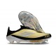 Zapatos Adidas F50+ Sin Cordones FG X Messi Dorado Met Negro Blanco