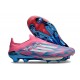 Zapatos Adidas F50+ Sin Cordones FG Solar Azul Ftwr Blanco Solar Rosa