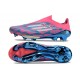 Zapatos Adidas F50+ Sin Cordones FG Solar Azul Ftwr Blanco Solar Rosa