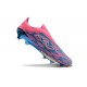 Zapatos Adidas F50+ Sin Cordones FG Solar Azul Ftwr Blanco Solar Rosa