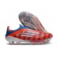 Zapatos Adidas F50+ Sin Cordones FG Rojo Azul Blanco