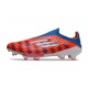 Zapatos Adidas F50+ Sin Cordones FG Rojo Azul Blanco