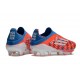 Zapatos Adidas F50+ Sin Cordones FG Rojo Azul Blanco