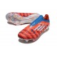 Zapatos Adidas F50+ Sin Cordones FG Rojo Azul Blanco