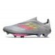 Zapatos Adidas F50+ Sin Cordones FG Gris Rosa Amarillo