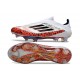 Zapatos Adidas F50+ Sin Cordones FG X Messi Blanco Rojo Negro