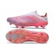 Zapatos Adidas F50+ Sin Cordones FG Rosa Blanco