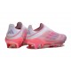 Zapatos Adidas F50+ Sin Cordones FG Rosa Blanco