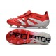 adidas 2025 Predator Elite FT FG Rojo Lúcido Blanco Negro